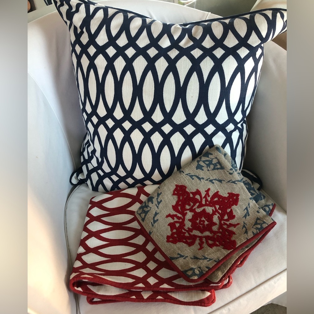New Red White & Blue pillow covers